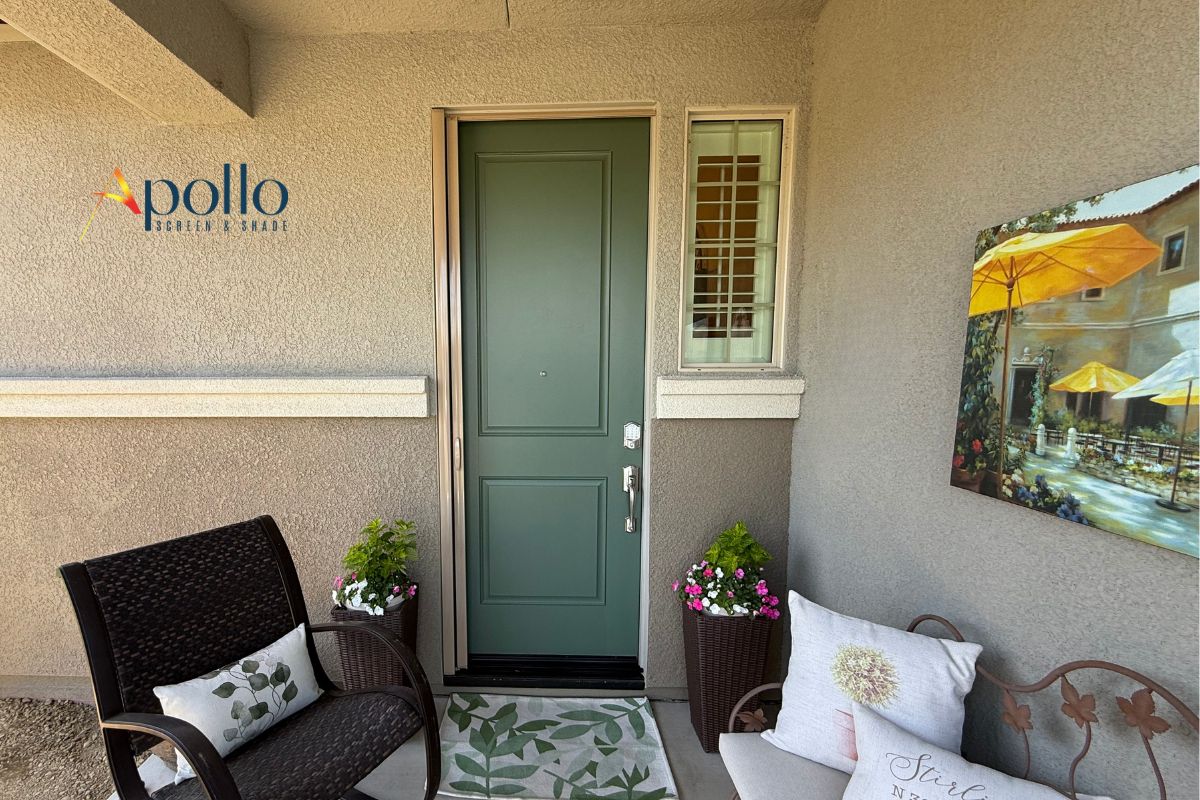 Apollo Retractable Front Door Screens Completely Vanish When Not In Use.